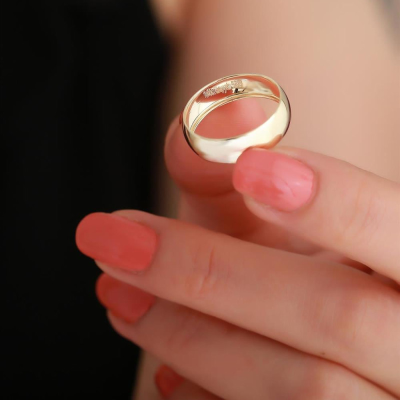 9K Gold 5mm Classic Wedding Band 2