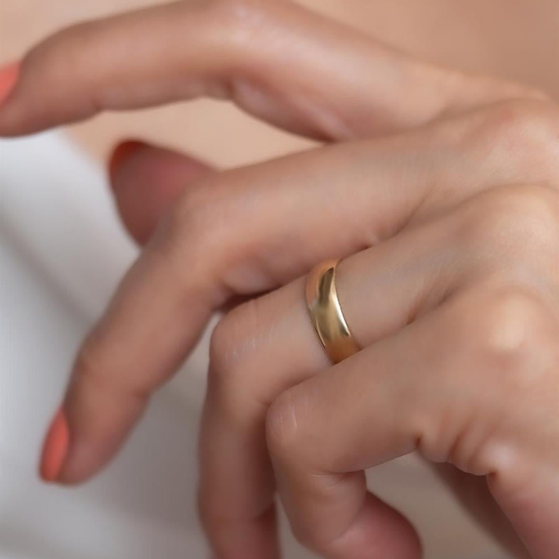 9K Gold 5mm Classic Wedding Band 3