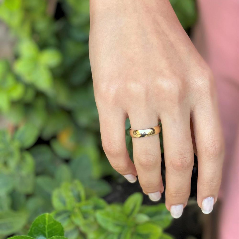 9K Gold 5mm Classic Wedding Band 7