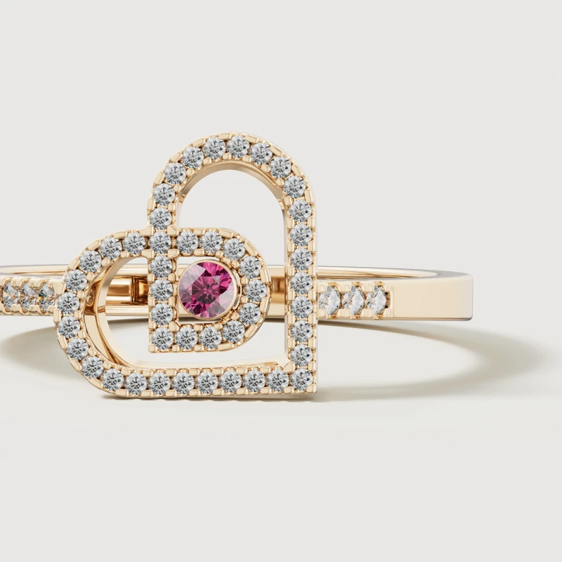 9K Gold Love Ring 3