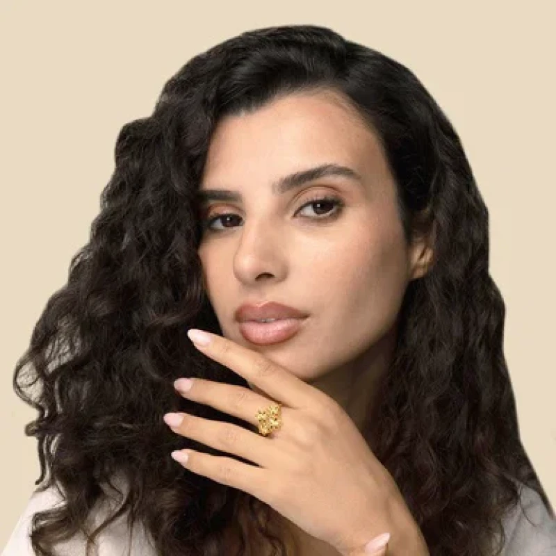9K Gold Floral Filigree Ring 3