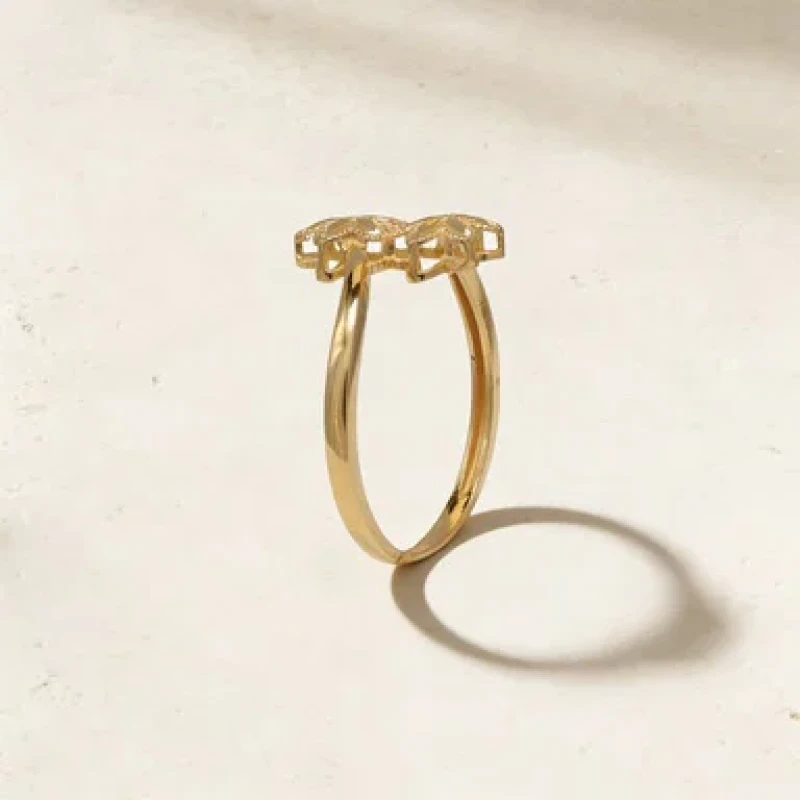 9K Gold Floret Ring 3