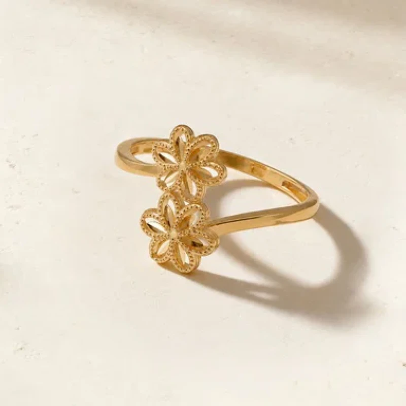 9K Gold Floret Ring 4