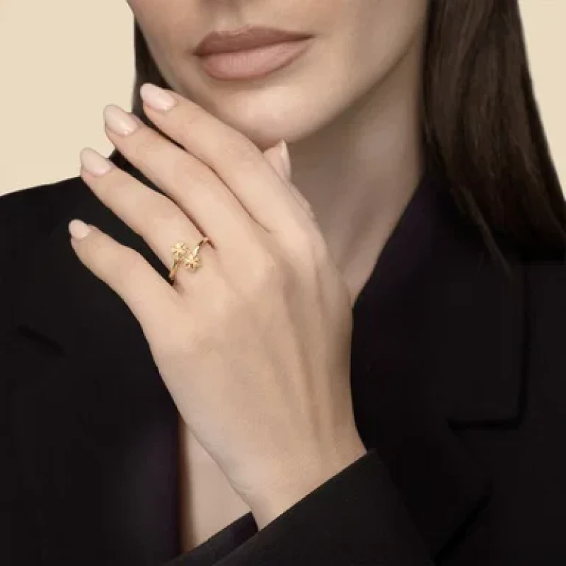 9K Gold Floret Ring 6