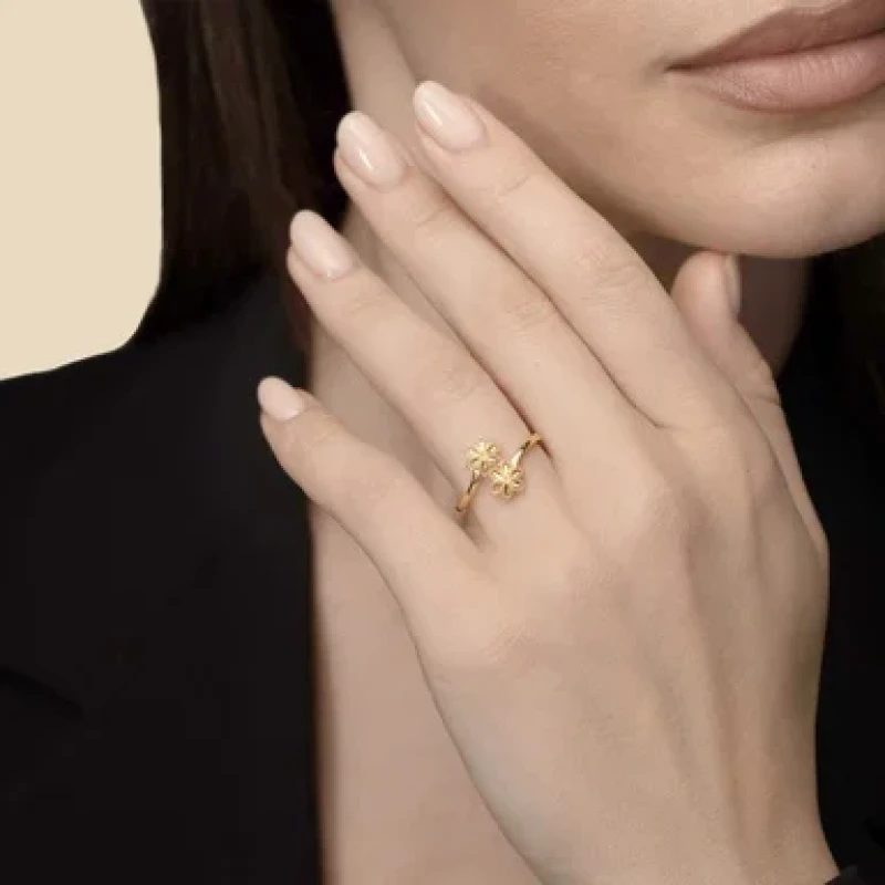 9K Gold Floret Ring 8