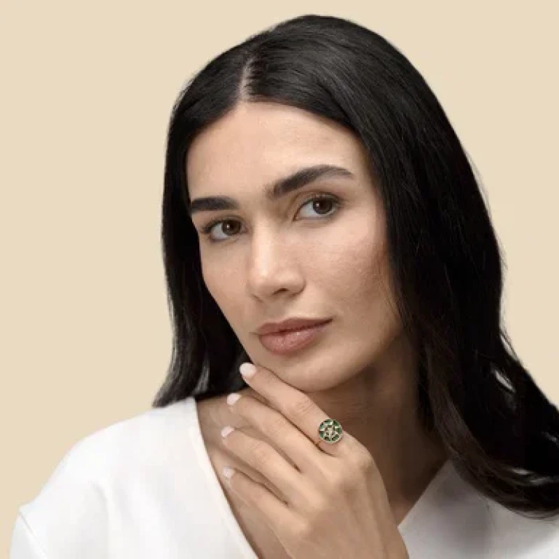 9K Gold Shams Ring 6
