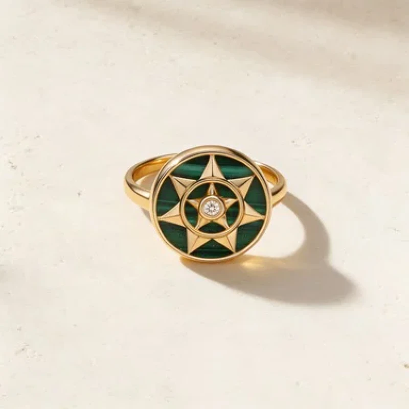 9K Gold Shams Ring 9