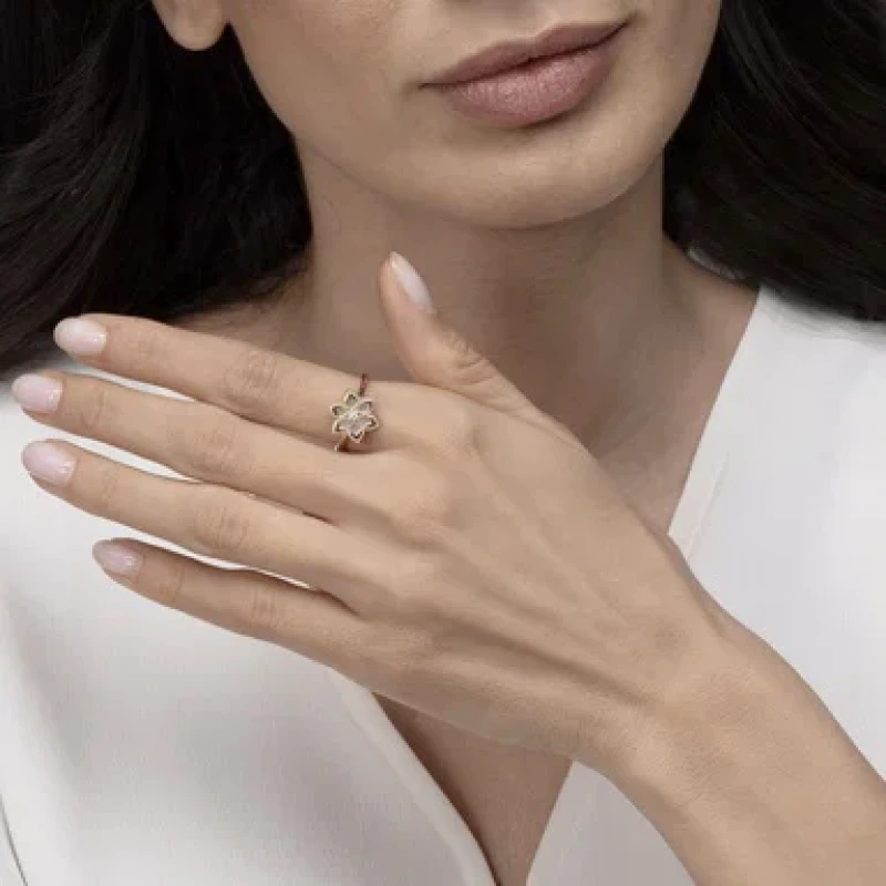 9K Gold Stella D'oro Ring 5