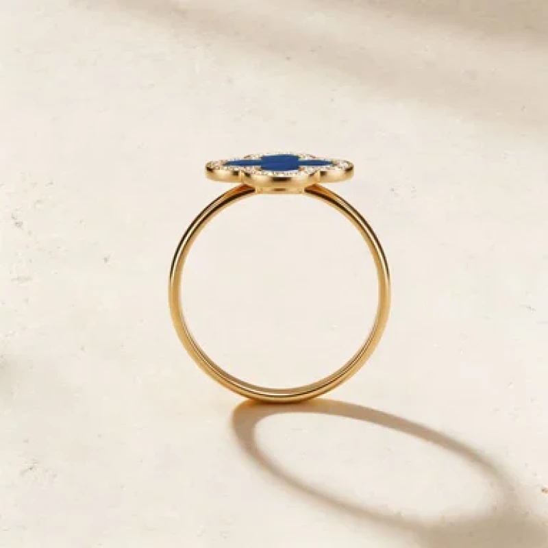 9K Gold Cairo Mother Of Pearl Ring 6