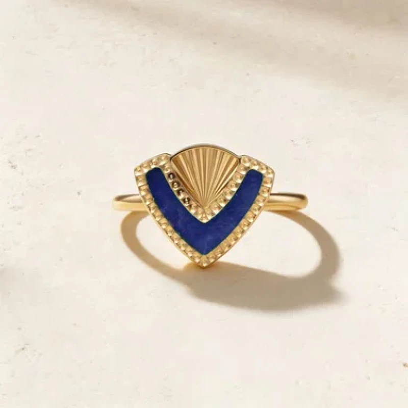 9K Gold Cairo Mother Of Pearl Ring 7