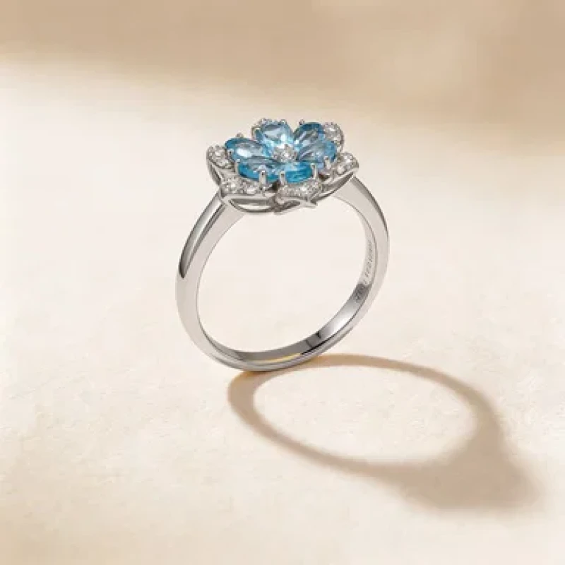 9K Gold Ananya Diwali Diamond Ring 8