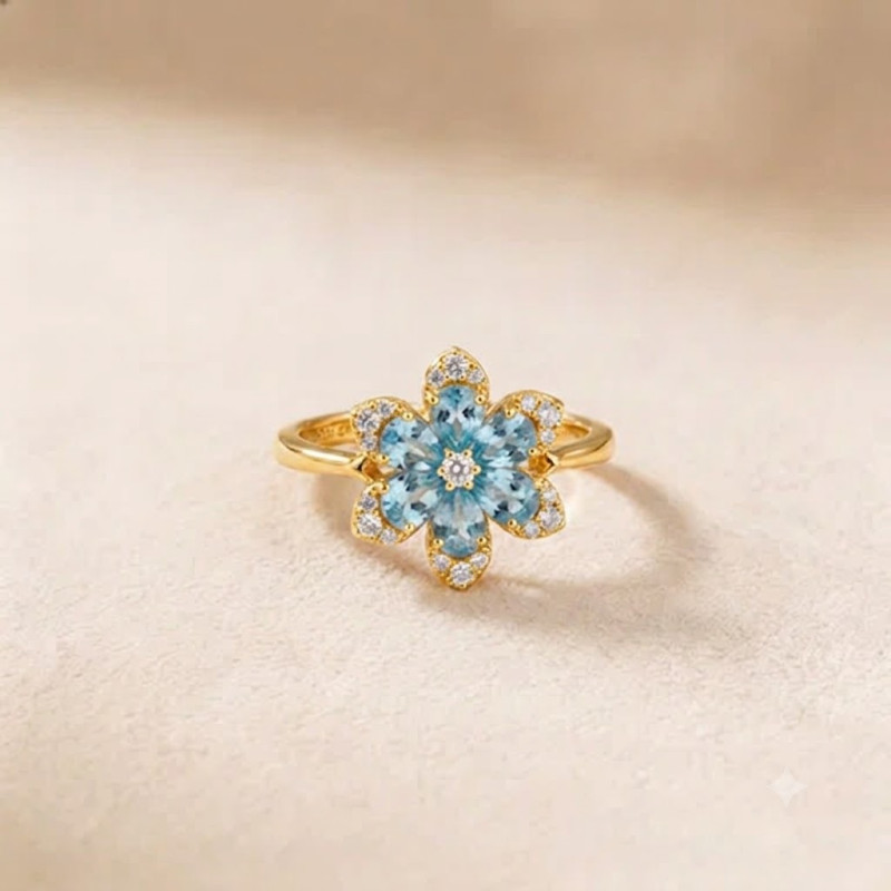 9K Gold Gaia Luxe-Fashion Diamond Ring 5
