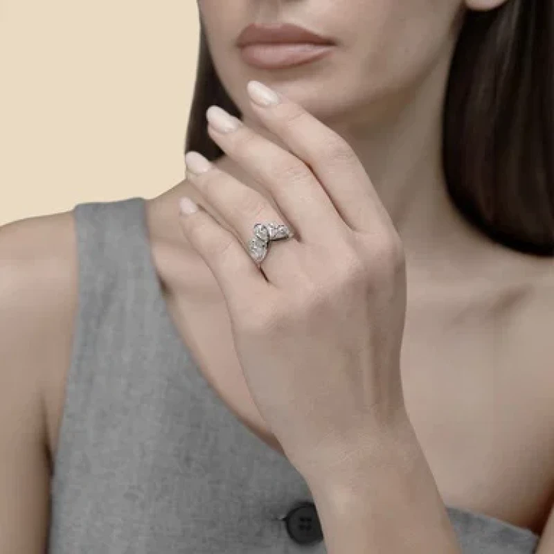 9K Gold Gaia Luxe-Fashion Diamond Ring 6