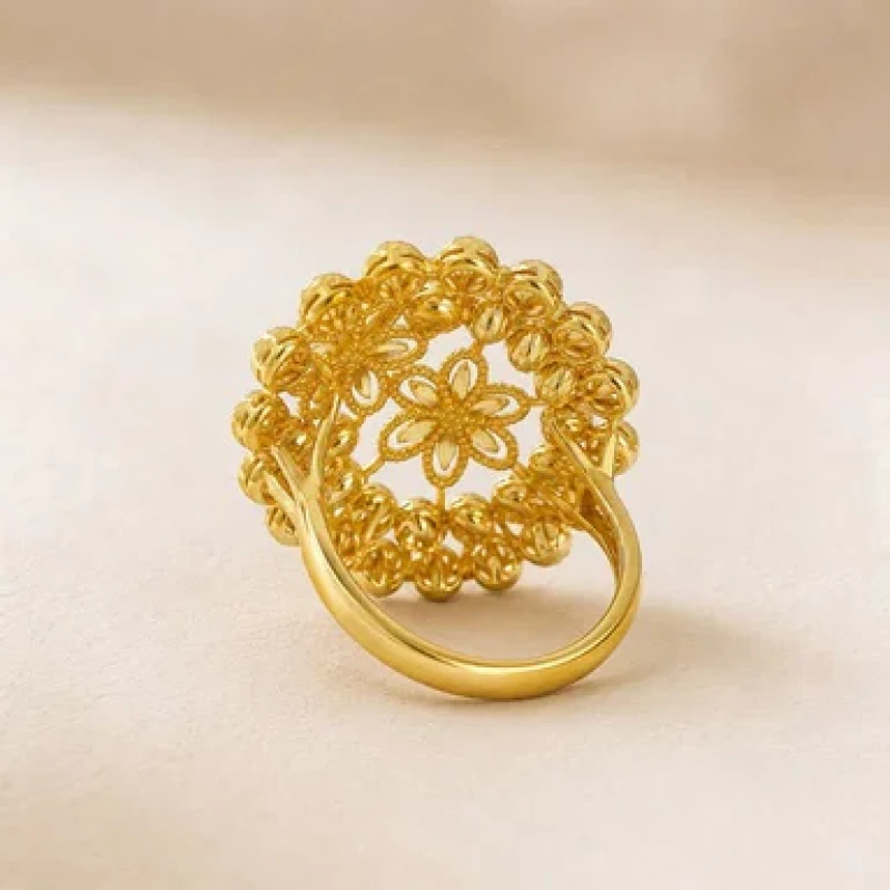 9K Gold Anmol Teen Floret Ring 2