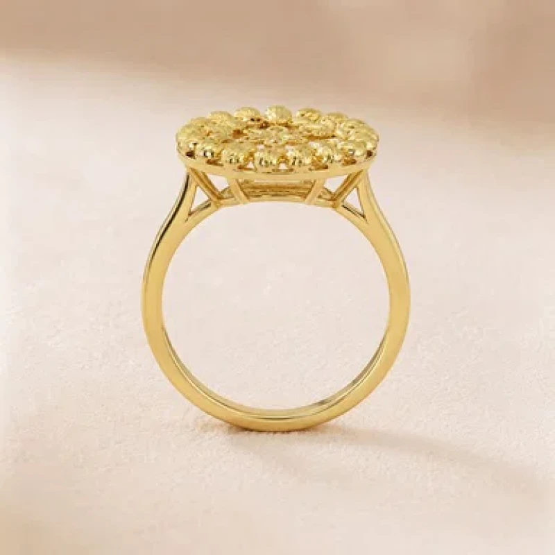 9K Gold Anmol Teen Floret Ring 3