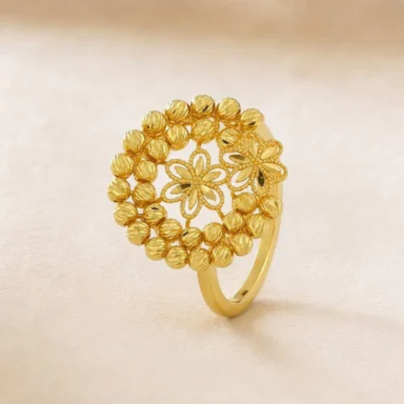 9K Gold Anmol Teen Floret Ring 4