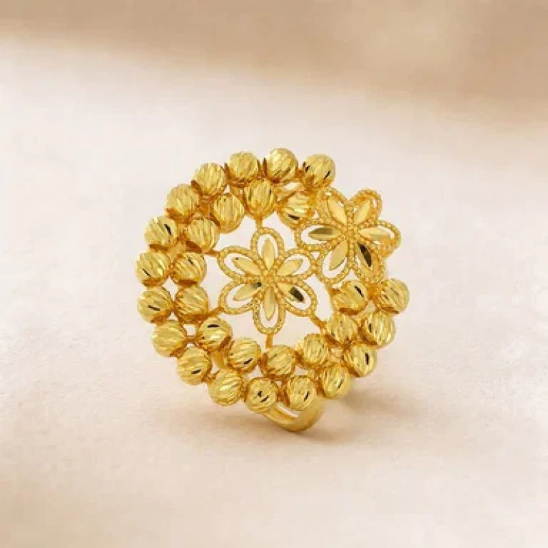 9K Gold Anmol Teen Floret Ring 5