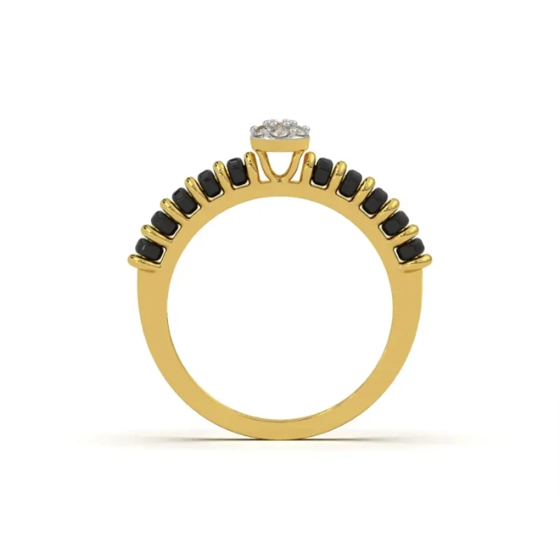 9K Gold Mangalsutra Ring 6