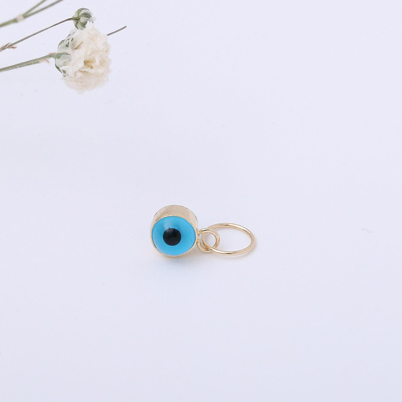 9K Gold Evil Eye Bead Pendant 5