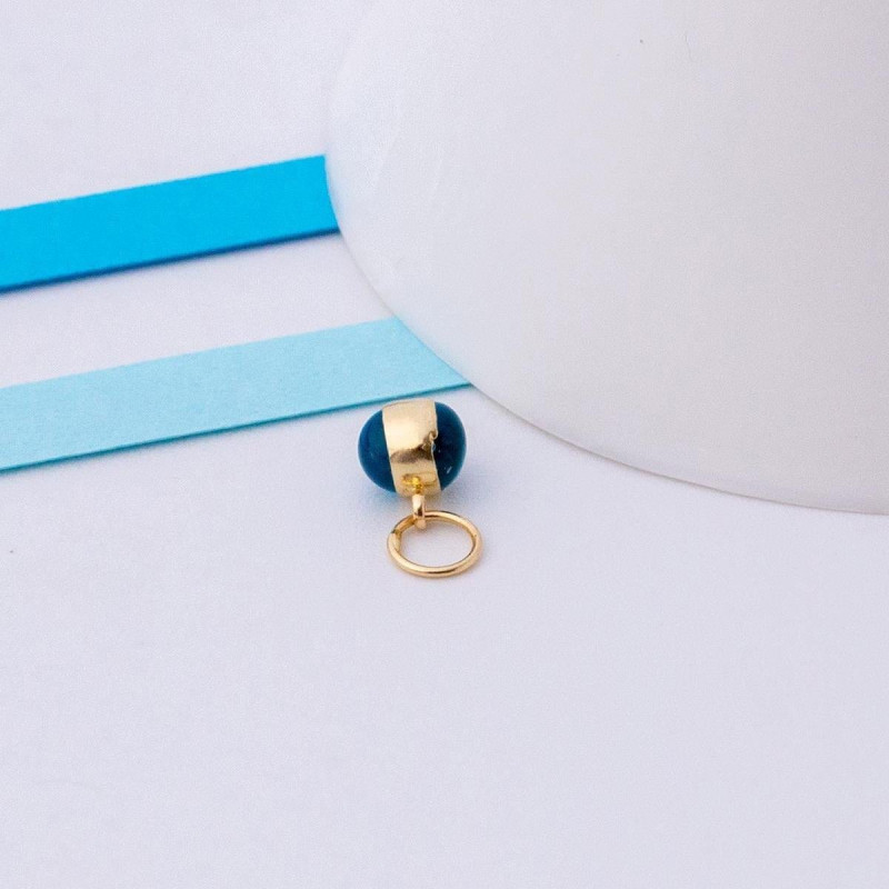 9K Gold Evil Eye Bead Pendant 7