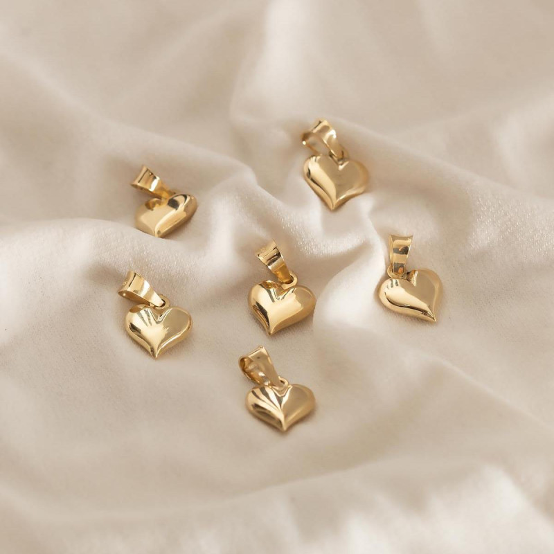 9K Gold Heart Pendant 3