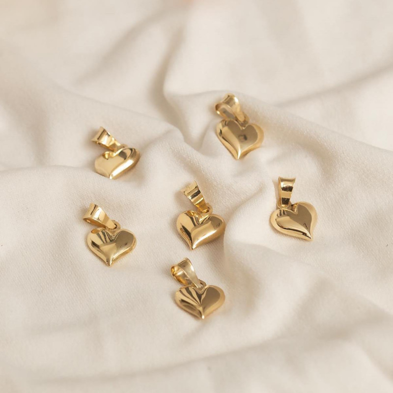 9K Gold Heart Pendant 4