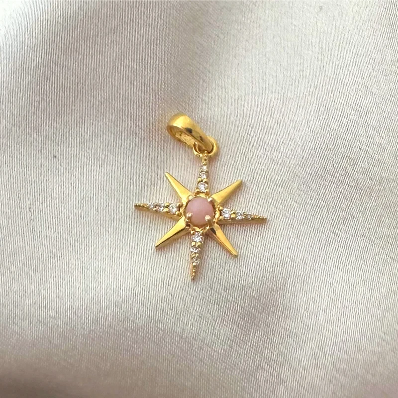 9KT Opal Star Pendant 5