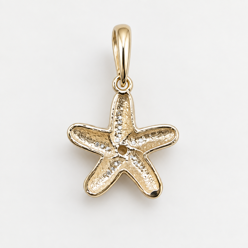9K Gold Starfish Charm 2