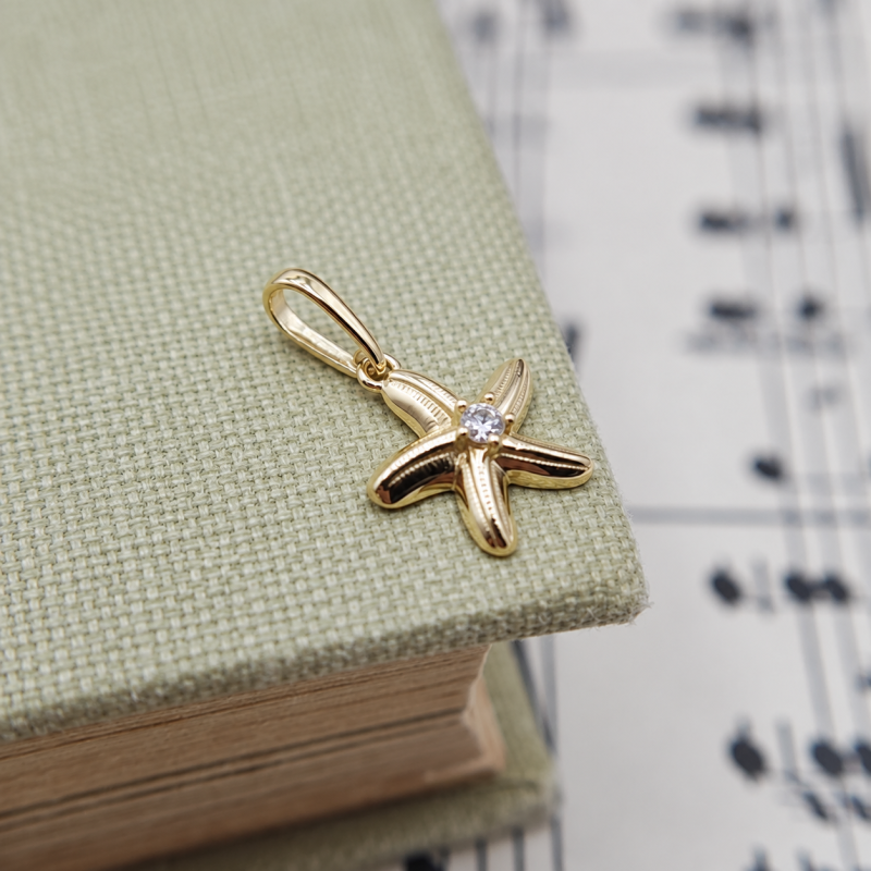 9K Gold Starfish Charm 3