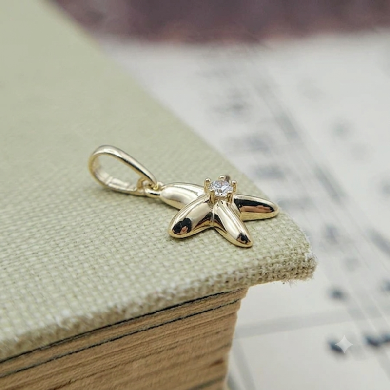 9K Gold Starfish Charm 7