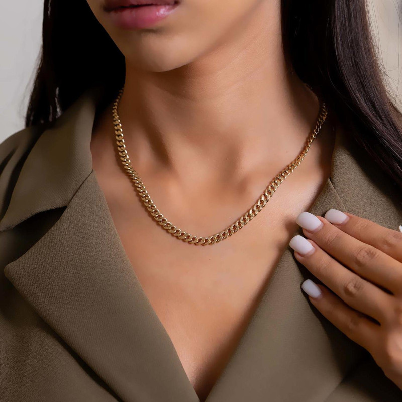 9K Gold Italian Gourmet Chain 6mm 2