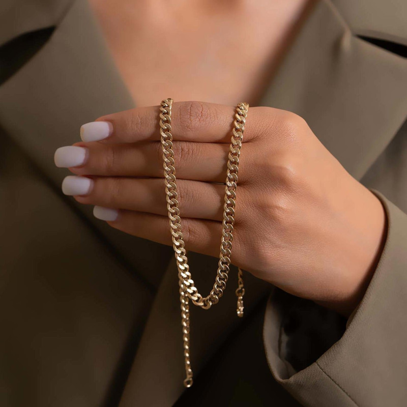 9K Gold Italian Gourmet Chain 6mm 3