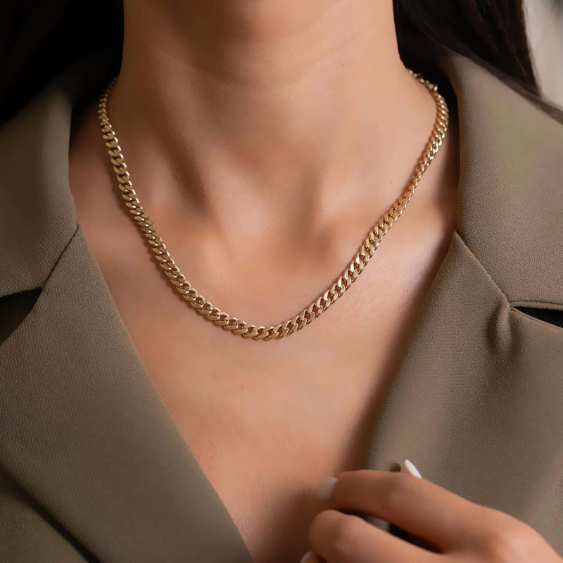 9K Gold Italian Gourmet Chain 6mm 4