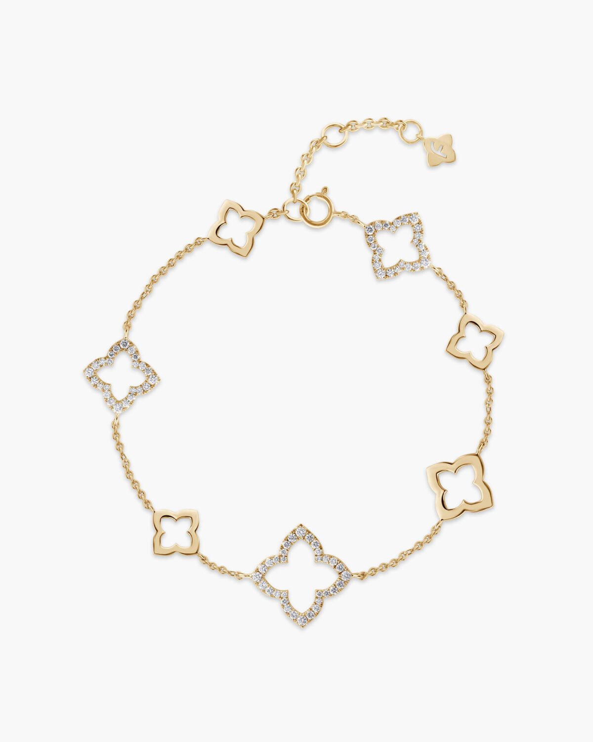 9K Gold Diamond Bunchberry Bracelet 2