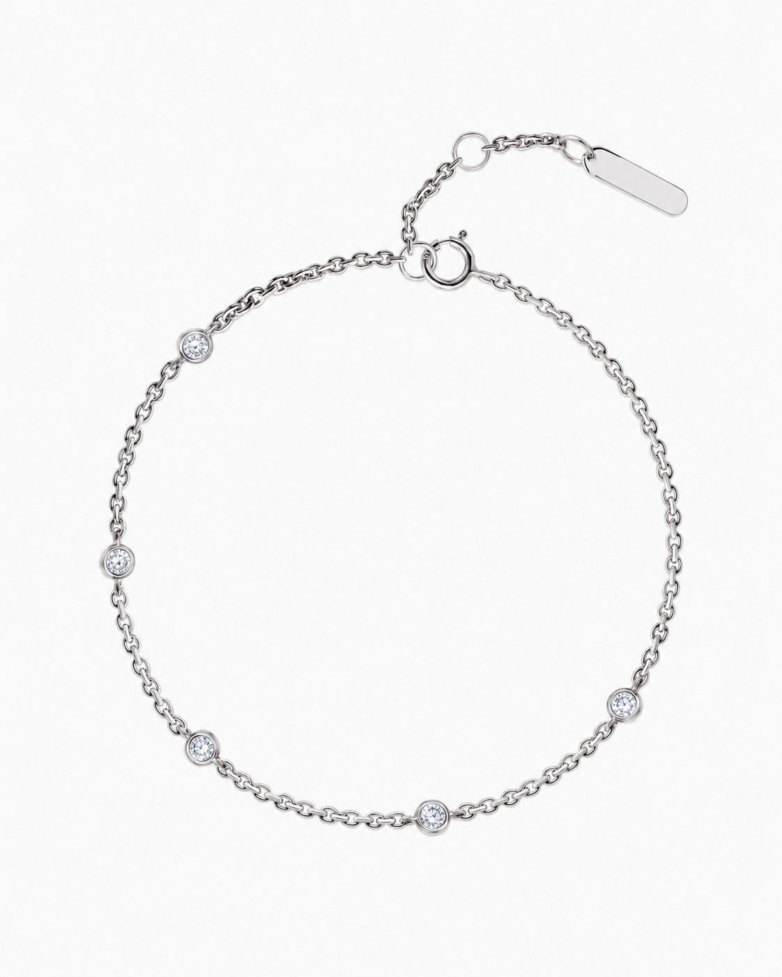 9K Gold Diamond Yard Bracelet 5