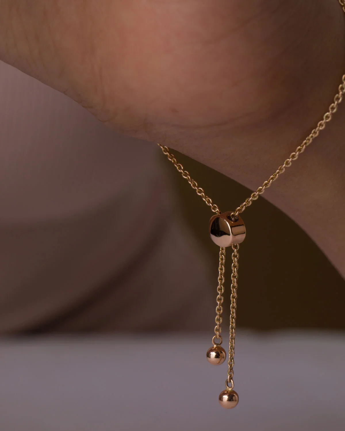 9K Gold Sphere Bolo Bracelet 4