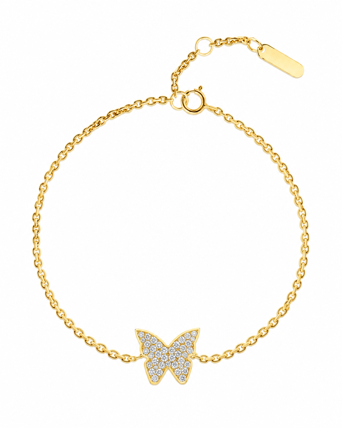 9K Gold Butterfly Bracelet 4