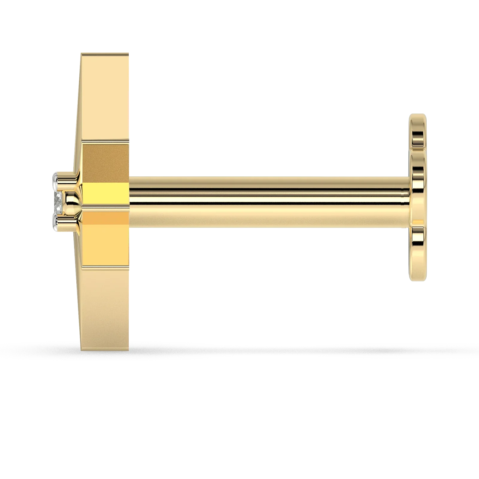 9K Gold Starburst Diamond Nose Pin 4