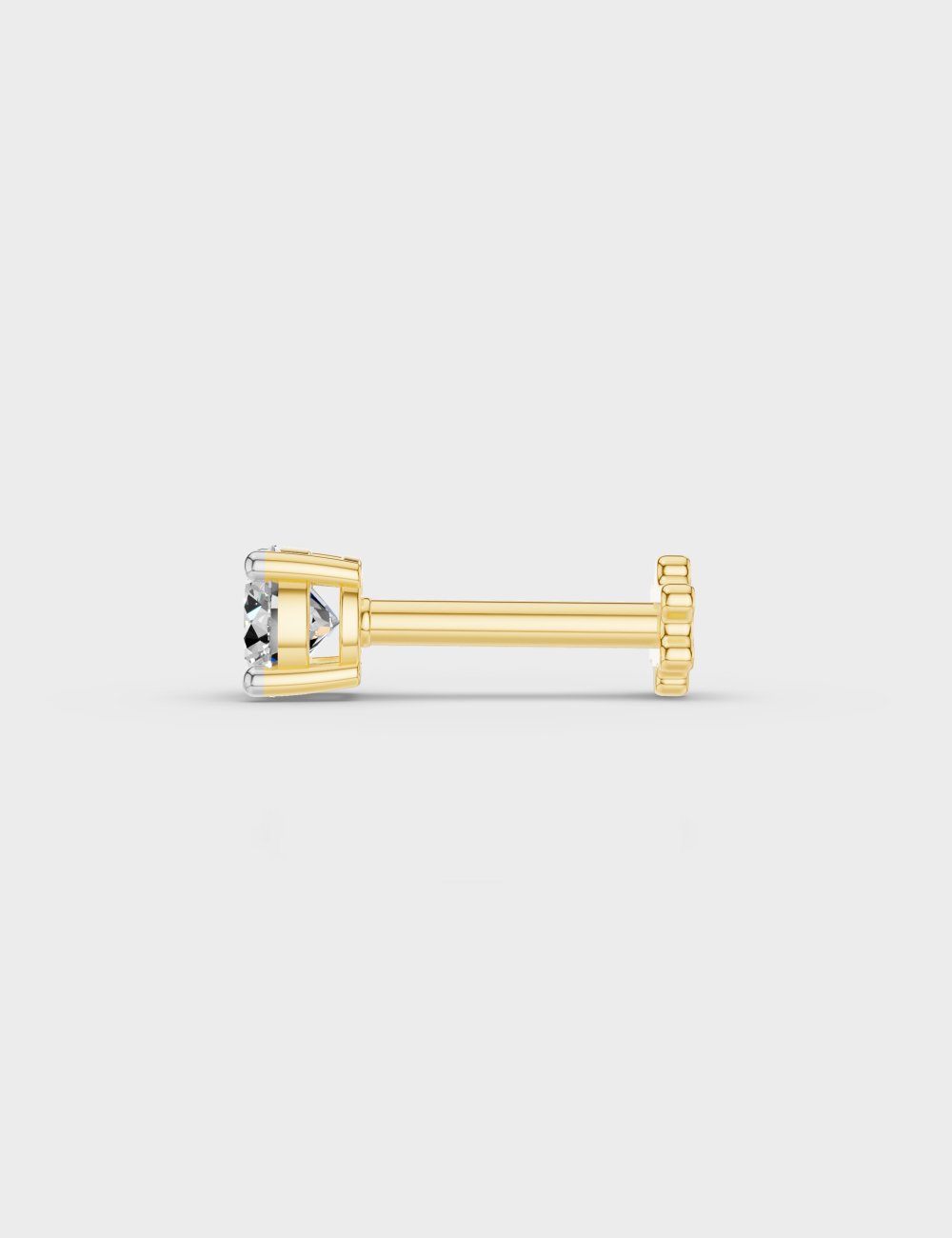 9KT Gold 0.30 CT Diamond Nose Pin for Women 4
