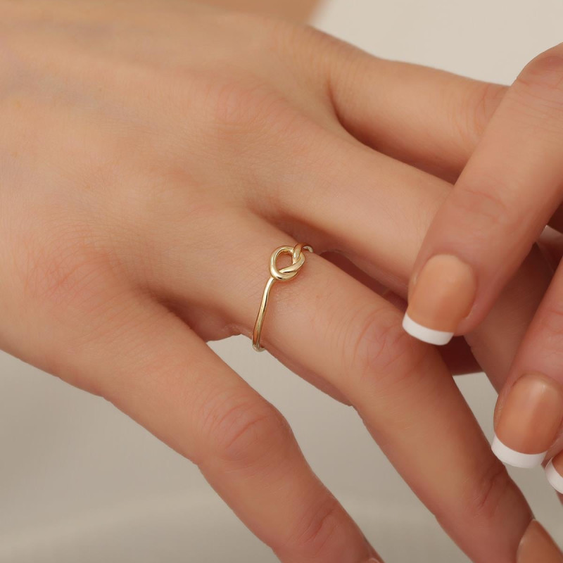 9K Gold Knot Ring