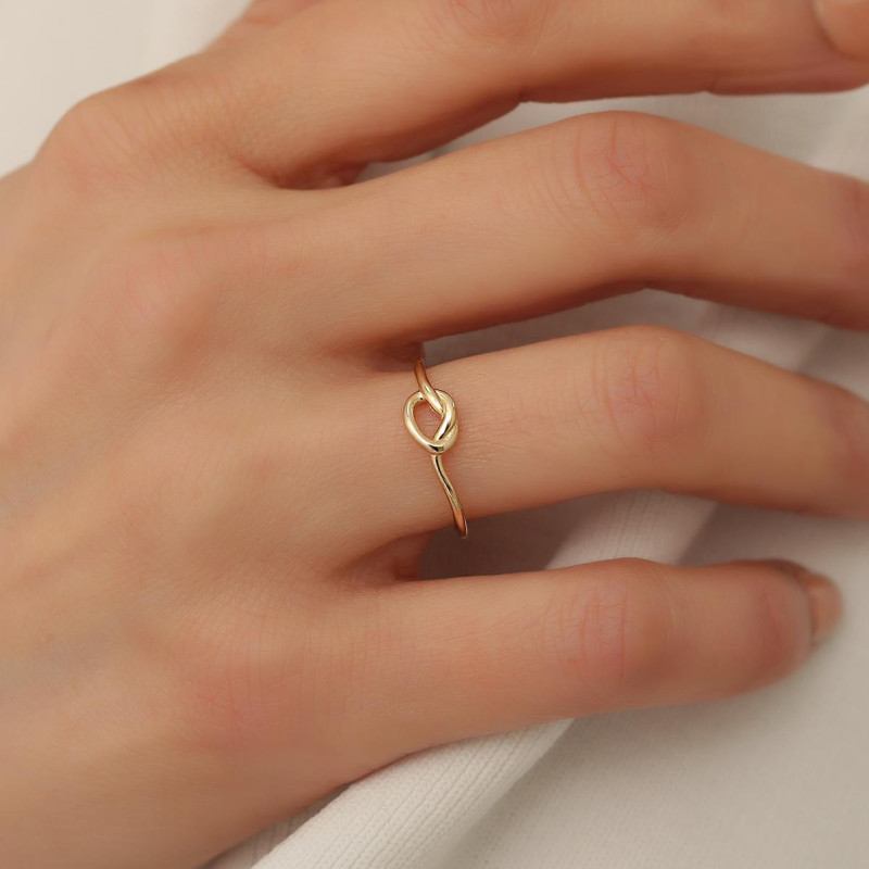 9K Gold Knot Ring 2
