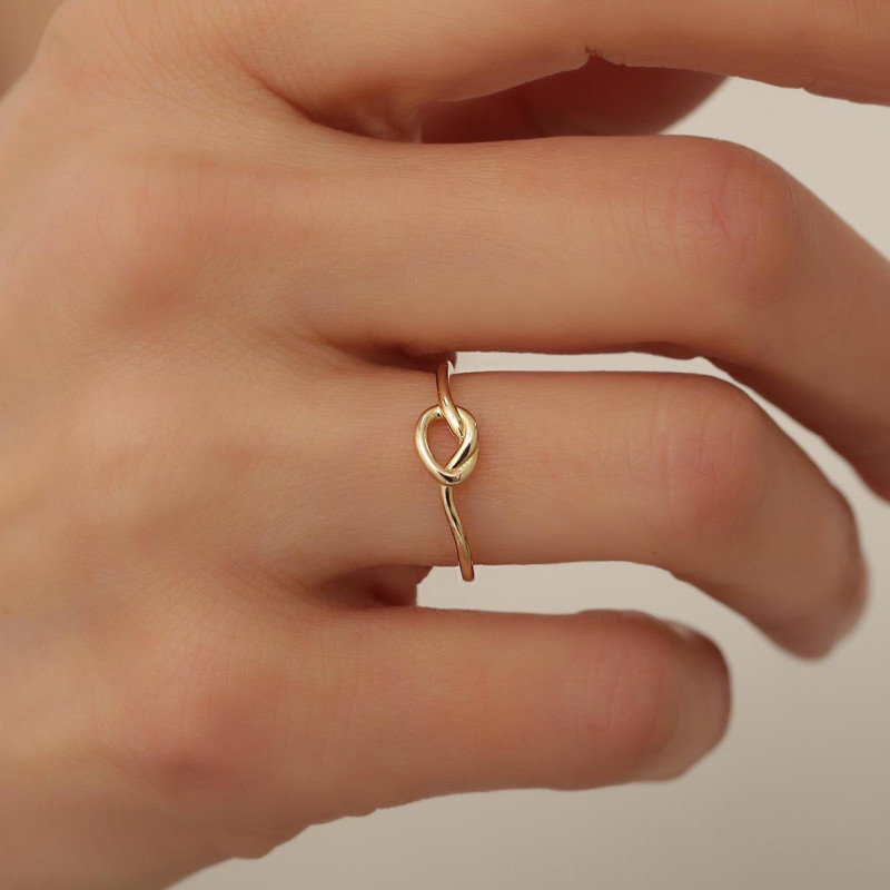 9K Gold Knot Ring 4