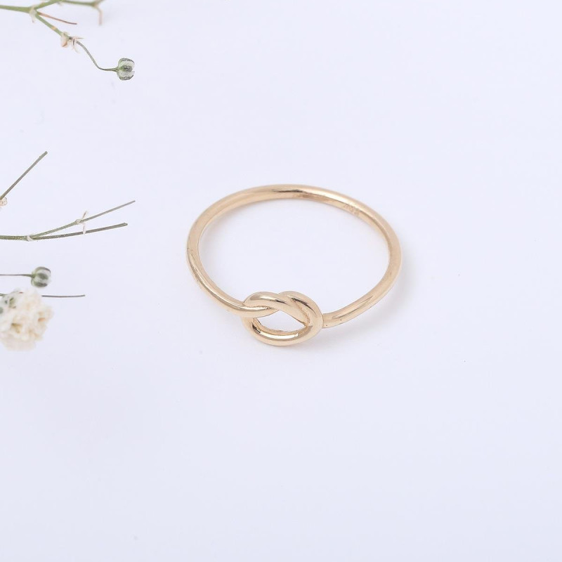9K Gold Knot Ring 5