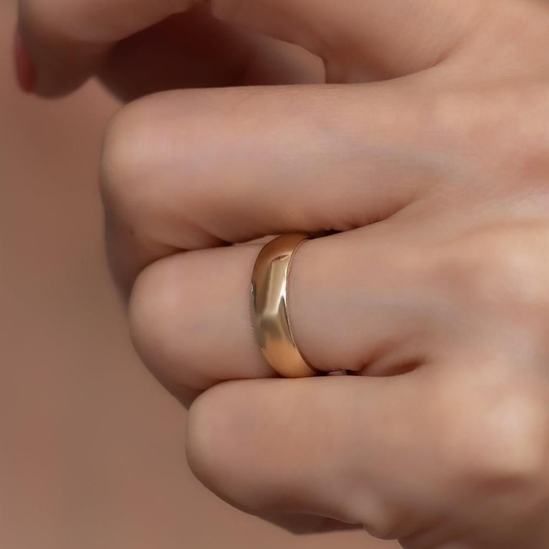 9K Gold 5mm Classic Wedding Band