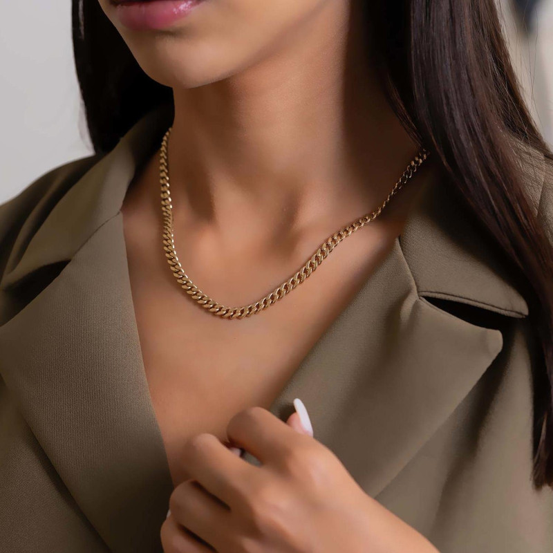 9K Gold Italian Gourmet Chain 6mm