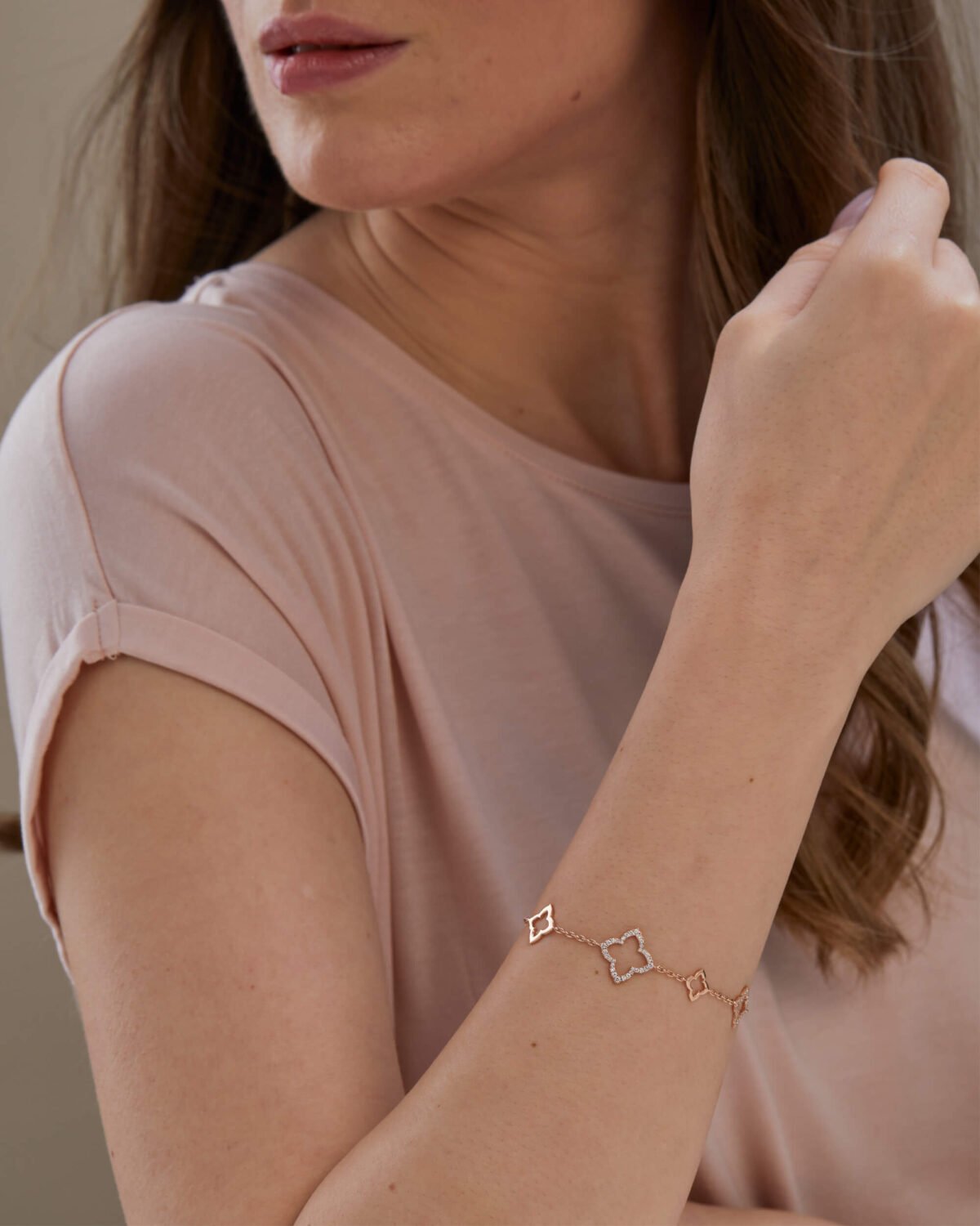 9K Gold Diamond Bunchberry Bracelet